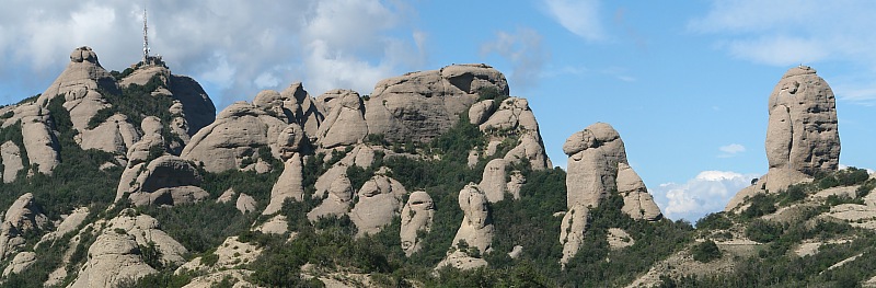 Montserrat der gesägte Berg