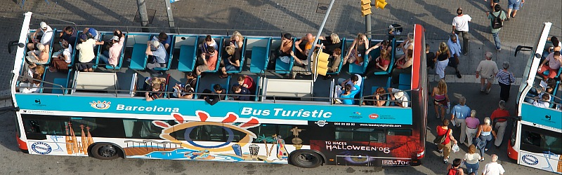 Doppeldecker Bus Turstic in Barcelona