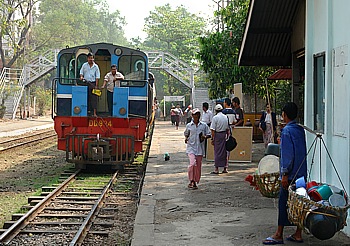 Haltestelle Phayar Lan der Circle Line in Yangon